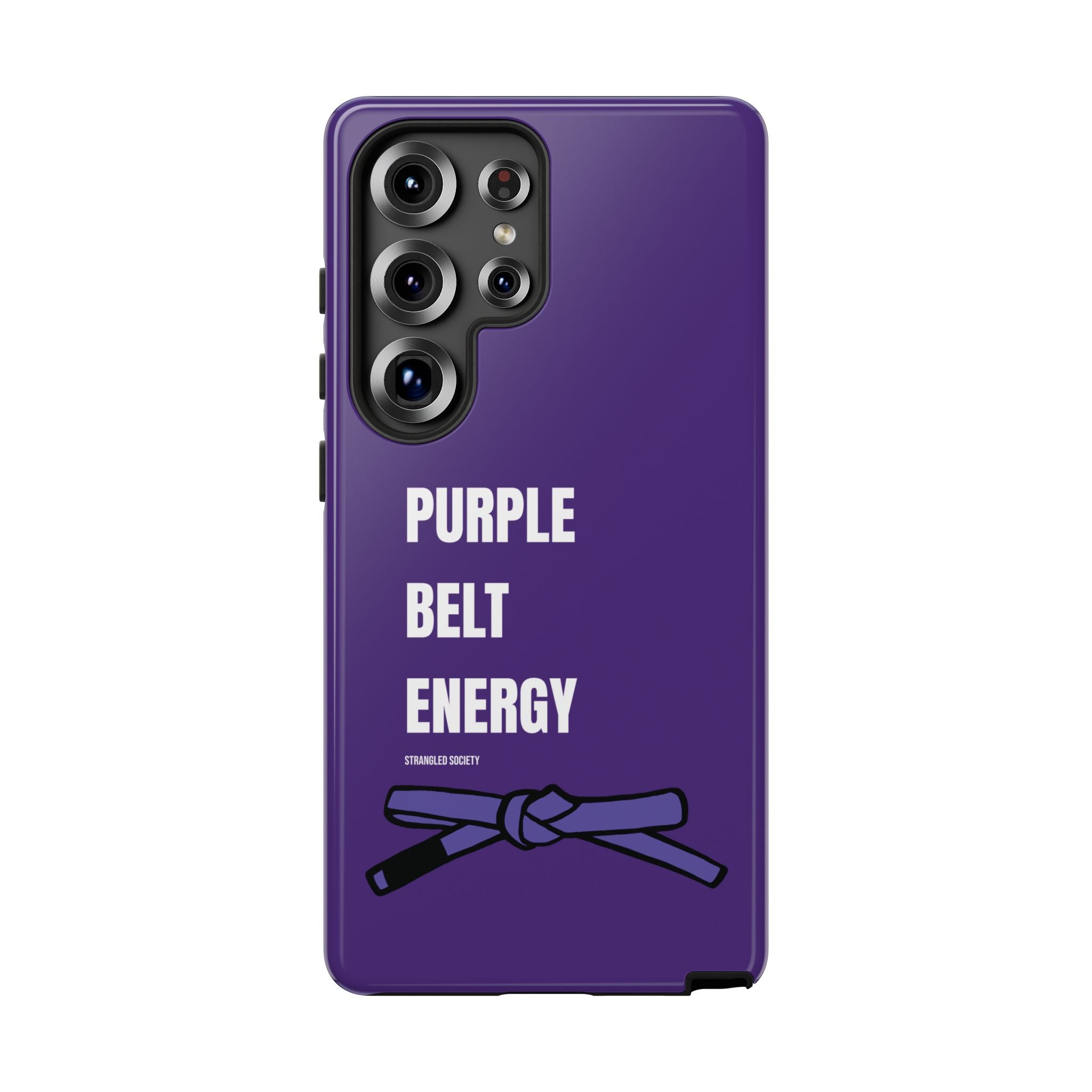 Purple Belt Energy Phone Case, BJJ Purple Belt Phone Case