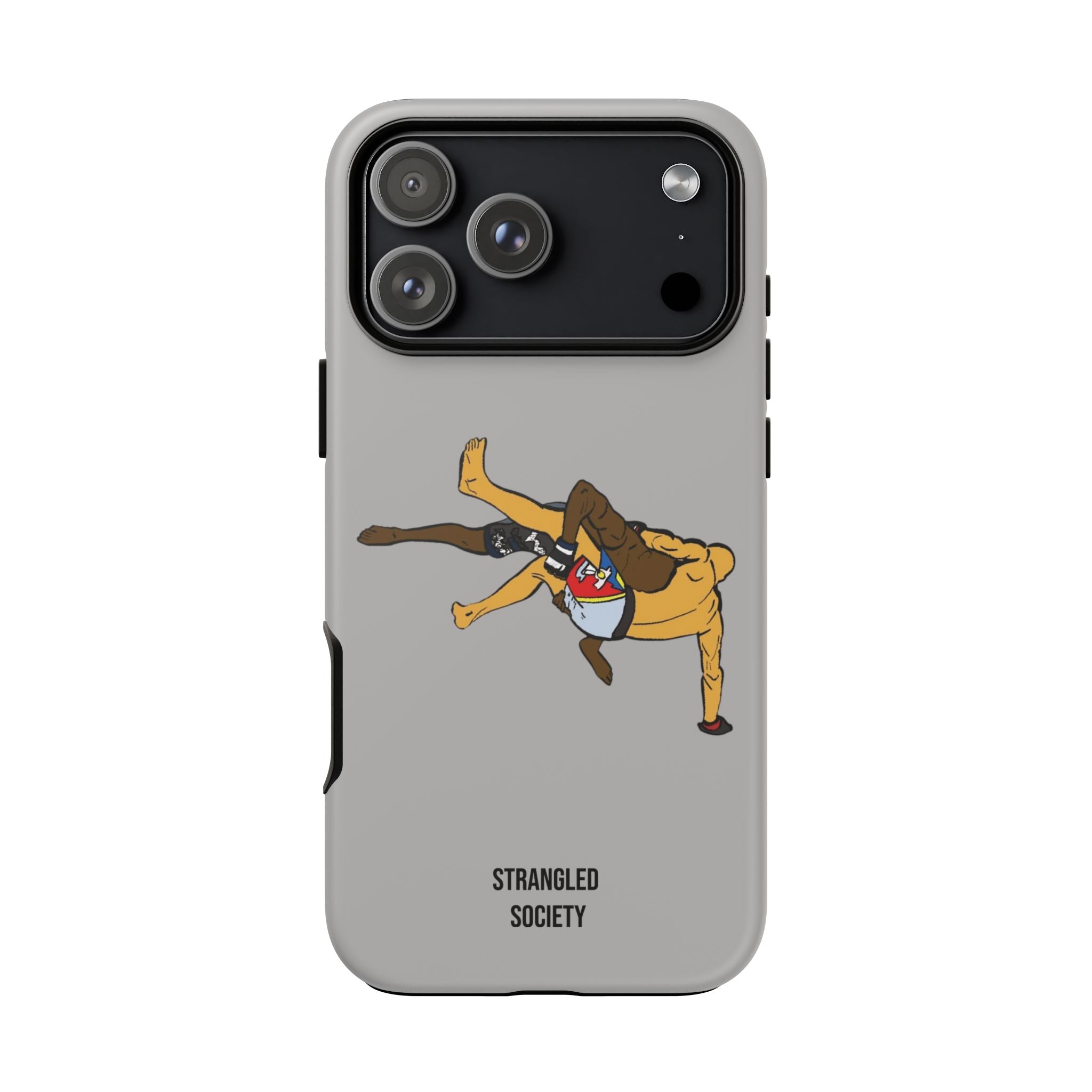 Double Leg Takedown, BJJ Double Leg Takedown Grey Phone Case