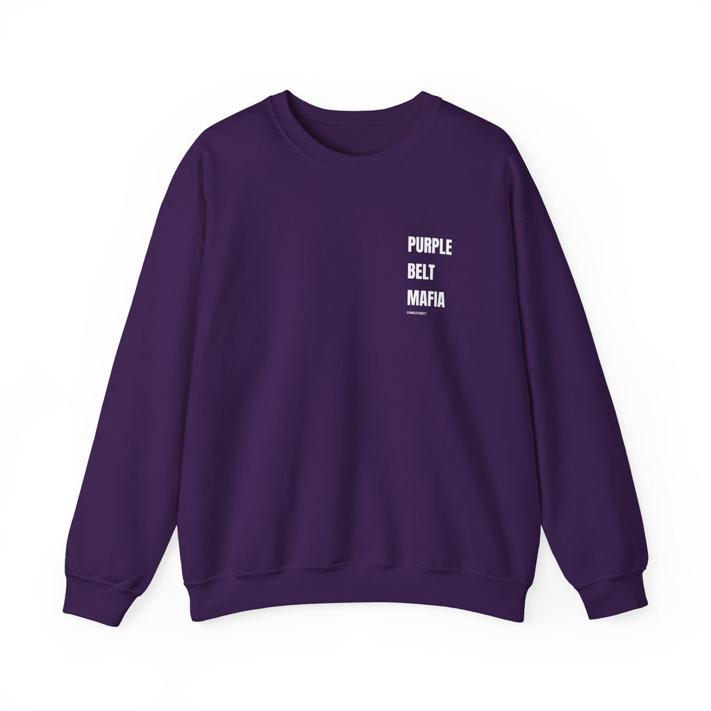 Purple Belt Mafia, BJJ Purple Crewneck Sweatshirt