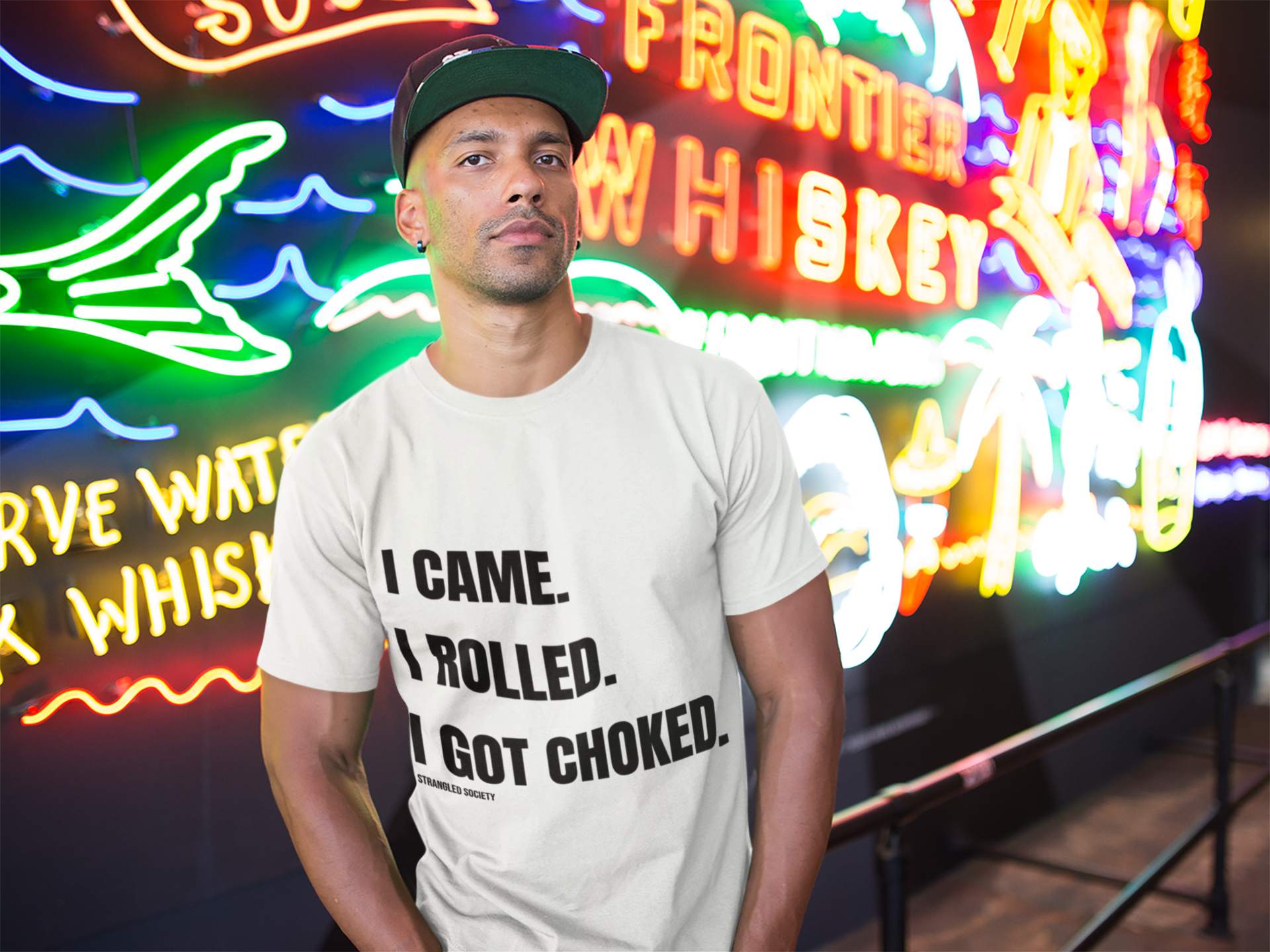 I Came. I Rolled. I Got Choked. | Typography Tee, Minimal White Shirt