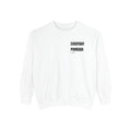 Everyday Porrada, Minimal White Crewneck Sweatshirt