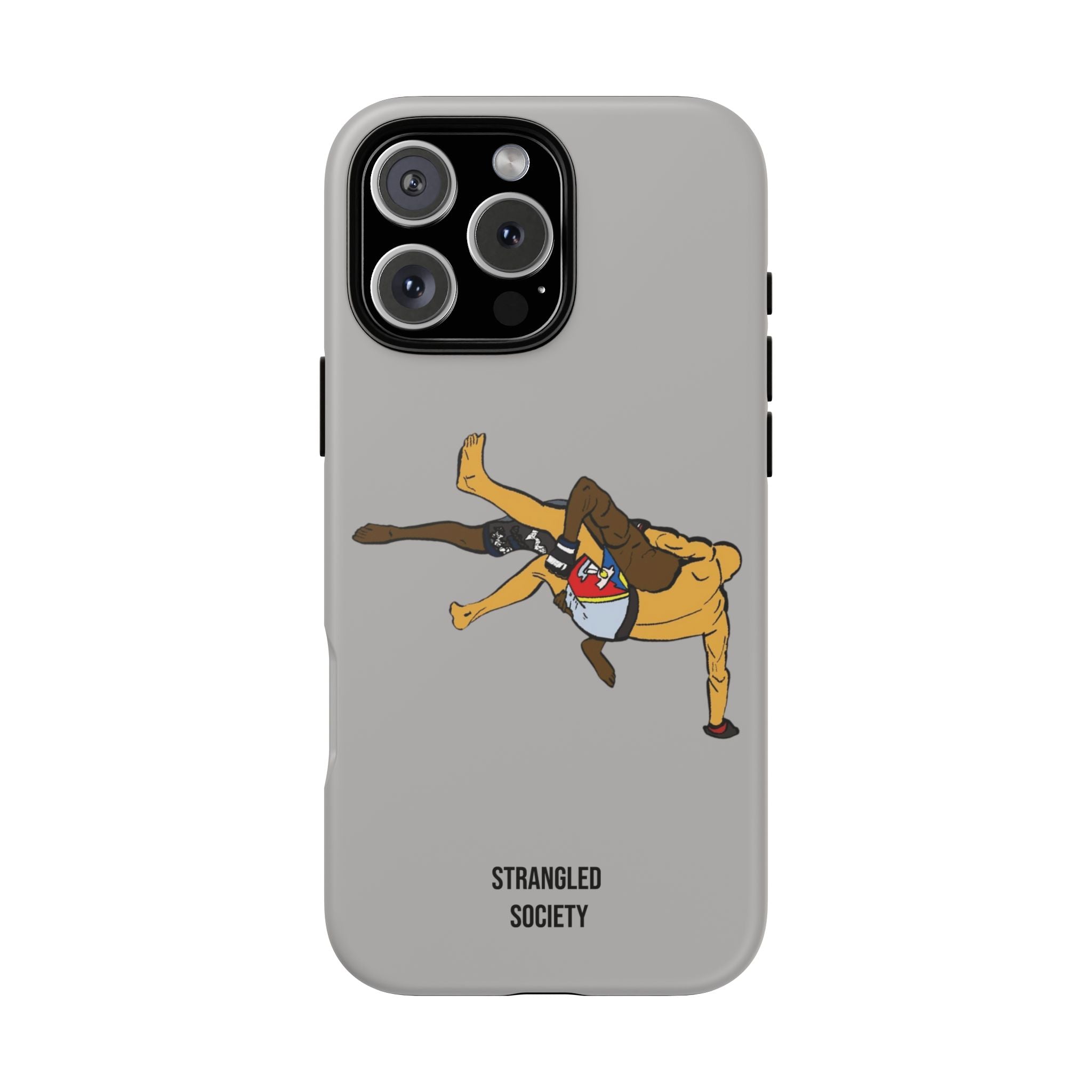 Double Leg Takedown, BJJ Double Leg Takedown Grey Phone Case
