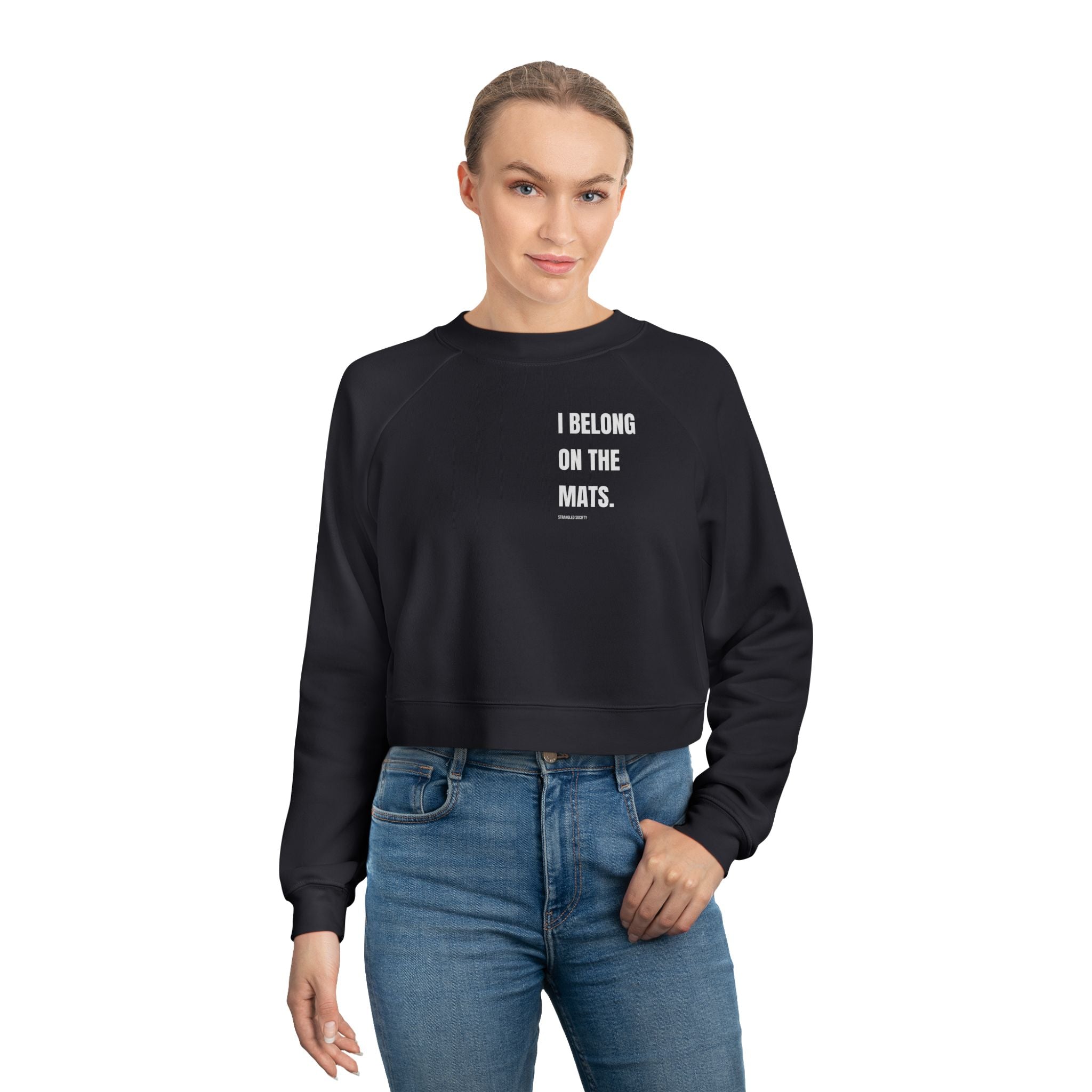 I Belong On The Mats, Premium Cropped Pullover
