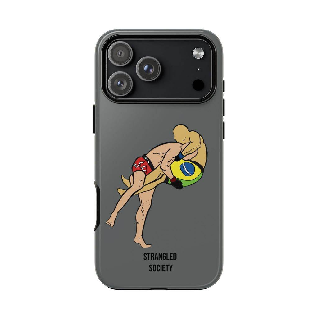 Double Leg Takedown, BJJ Double Leg Takedown Dark Grey Phone Case