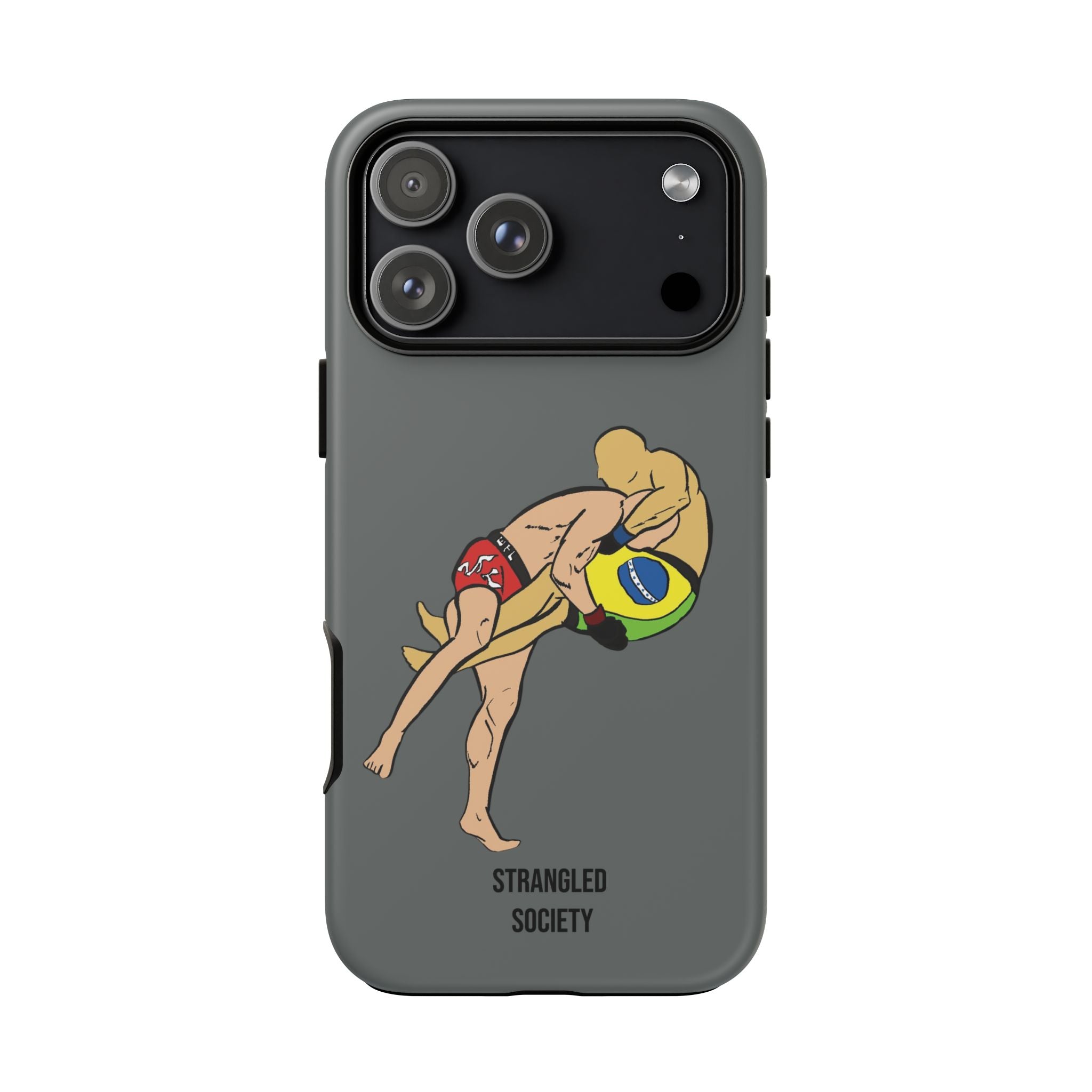 Double Leg Takedown, BJJ Double Leg Takedown Dark Grey Phone Case