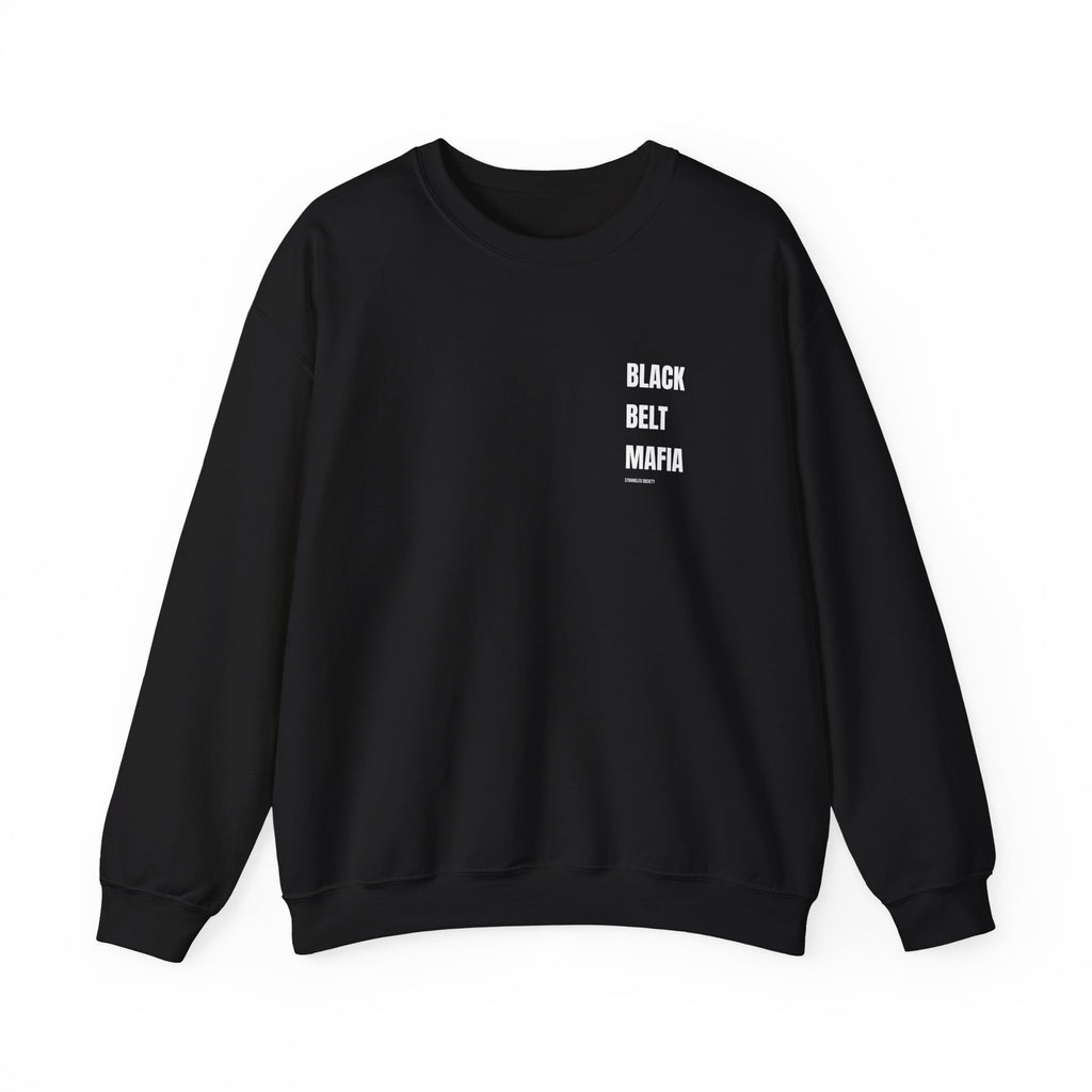 Black Belt Mafia, BJJ Black Crewneck Sweatshirt