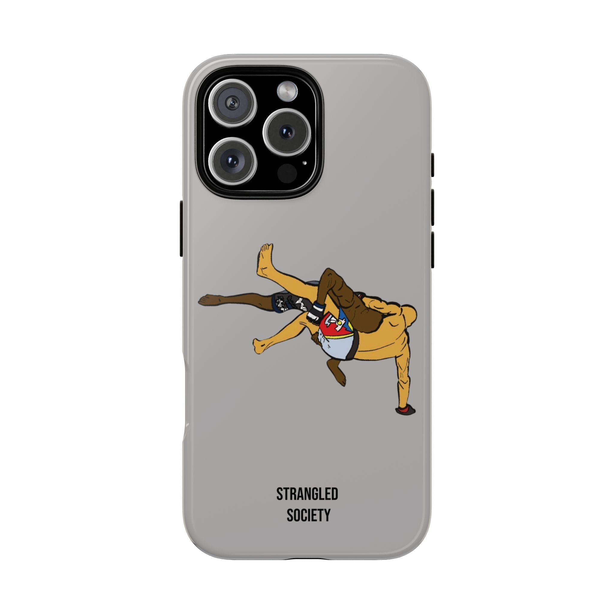 Double Leg Takedown, BJJ Double Leg Takedown Grey Phone Case