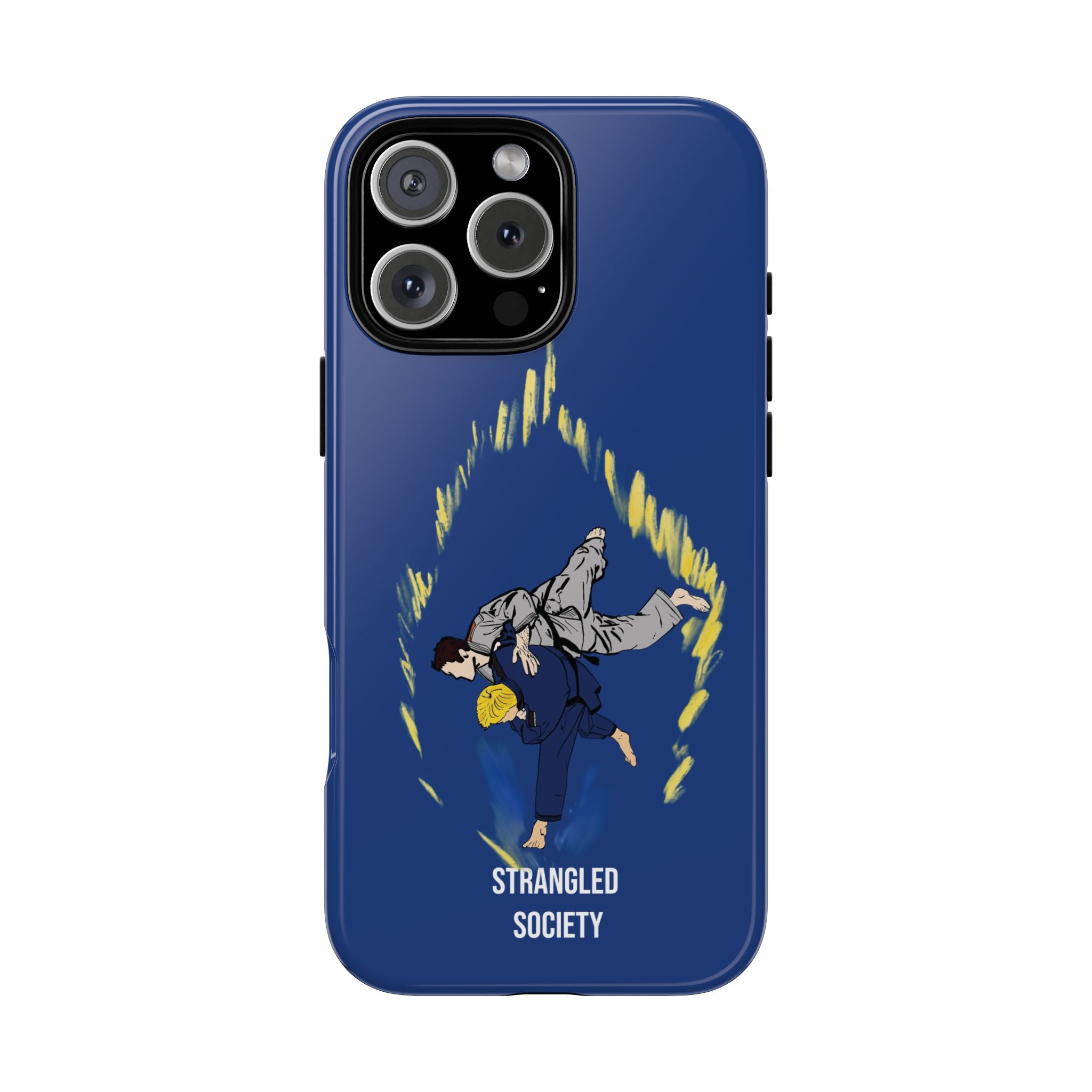 Double Leg Takedown, BJJ Double Leg Takedown Orange DBZ Energy Phone Case