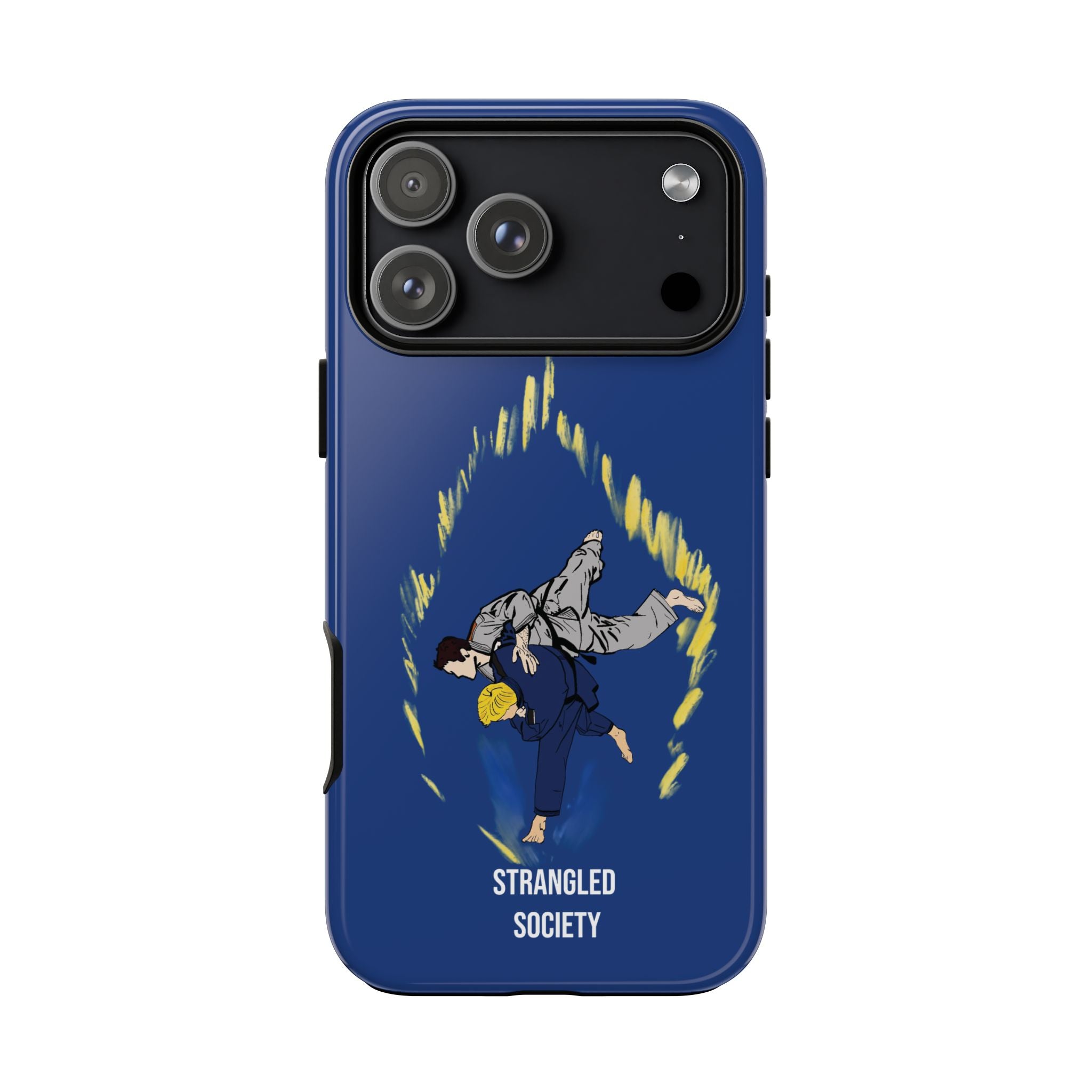 Double Leg Takedown, BJJ Double Leg Takedown Orange DBZ Energy Phone Case