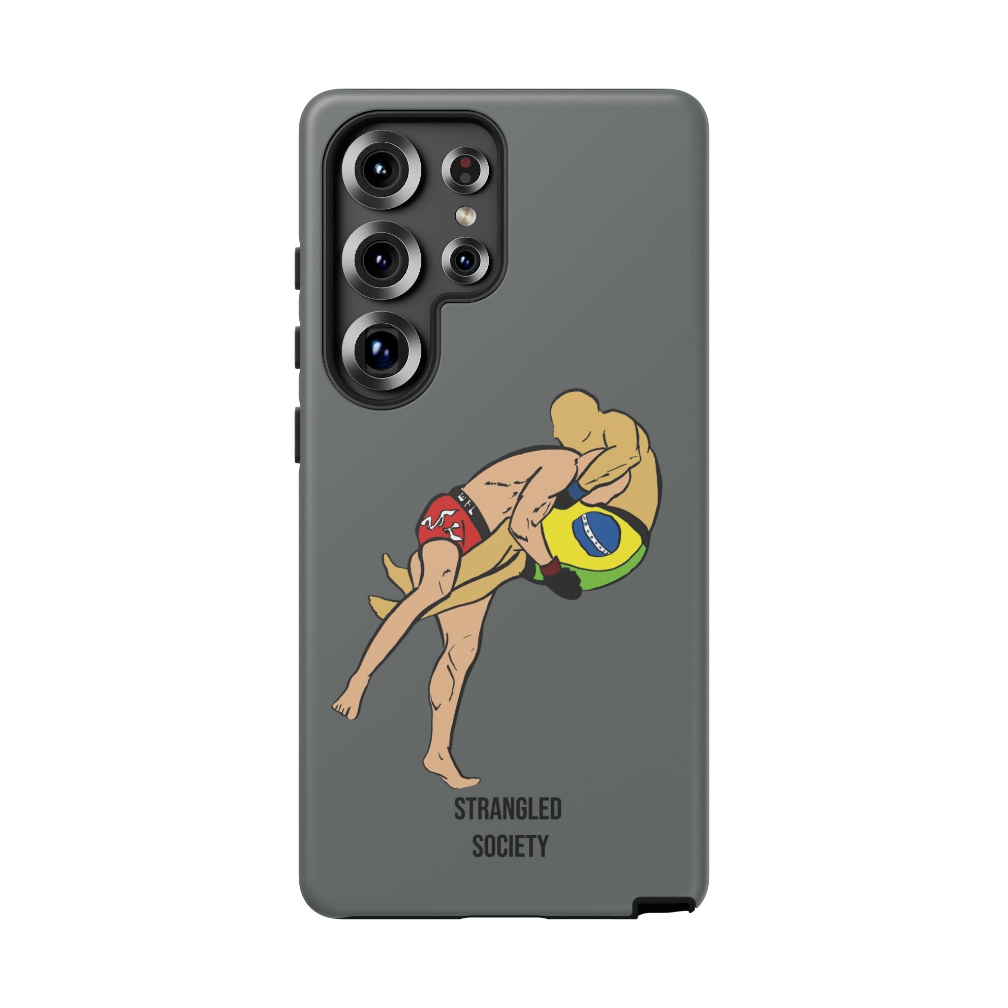 Double Leg Takedown, BJJ Double Leg Takedown Dark Grey Phone Case