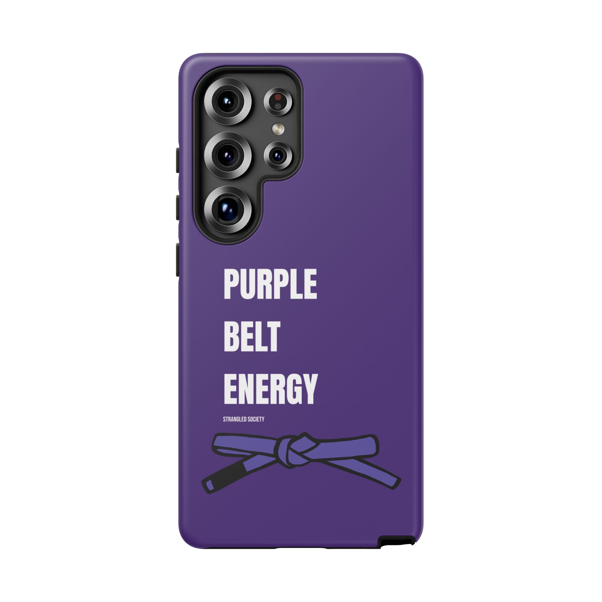 Purple Belt Energy Phone Case, BJJ Purple Belt Phone Case